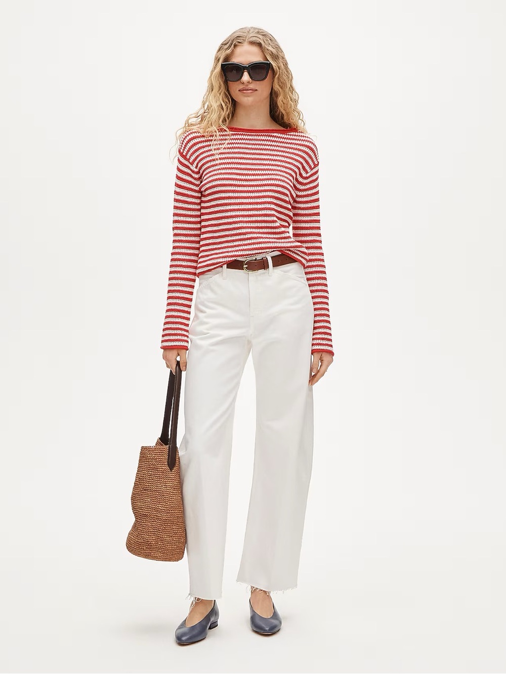 ๐ J. Crew Boatneck sweater in stripe - Picture 2 of 6